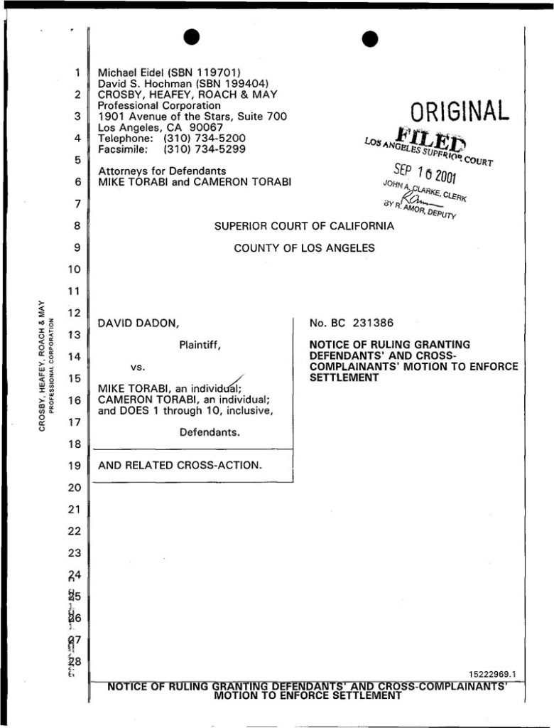 federal civil complaint